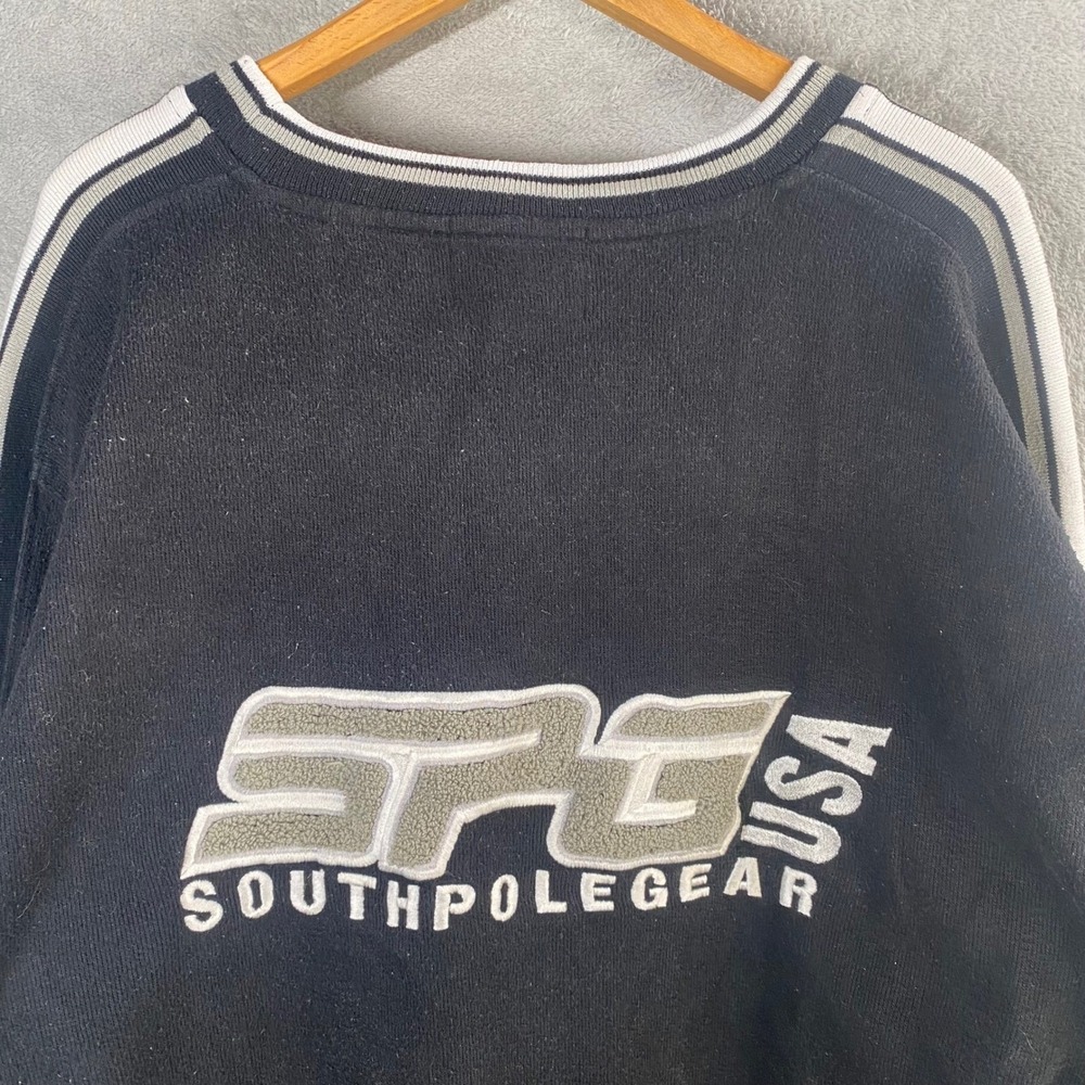 Southpole Gear‎ Black SPG USA Sweatshirt Mens Large Y2k Streetwear Skate Baggy
